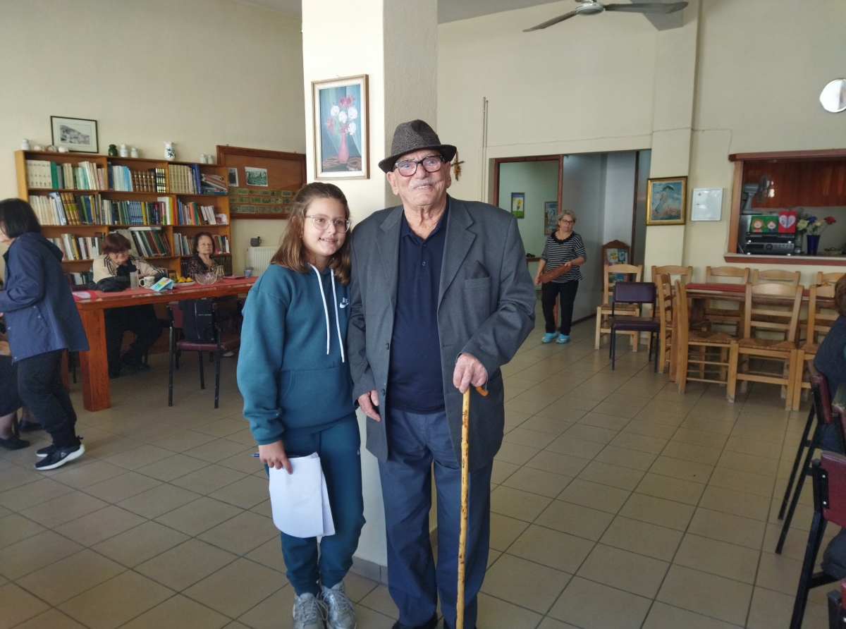 Δράση στο ΚΑΠΗ Πυργετού σε συνεργασία με το Δημοτικό Σχολείο Πυργετού για την Παγκόσμια Ημέρα της τρίτης ηλικίας