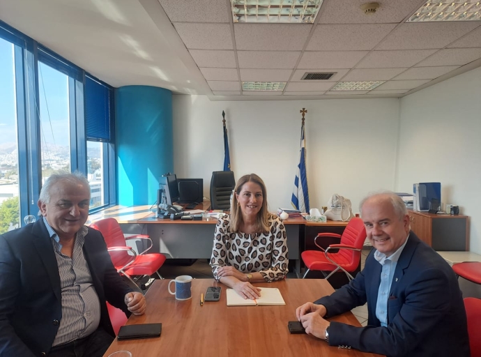 Γ. Μανώλης: Συνάντηση εργασίας με τη Γενική Γραμματέα του Υπουργείου Αγροτικής Ανάπτυξης στην Αθήνα Στο επίκεντρο έργα άρδευσης και αγροτικής οδοποιίας